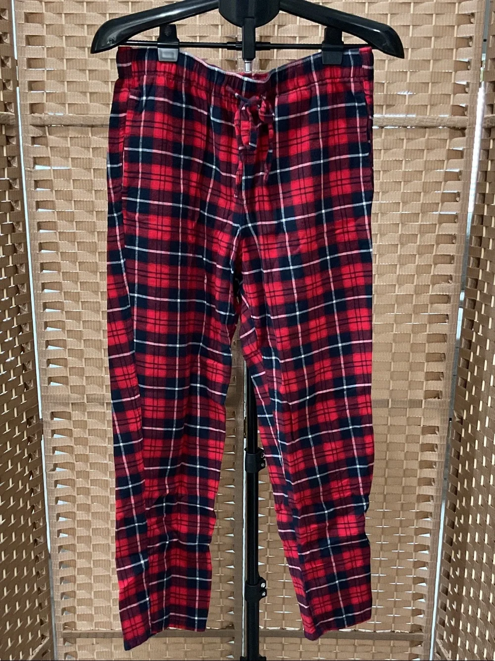 J. Crew Red and Navy Plaid Flannel Pajama Pants